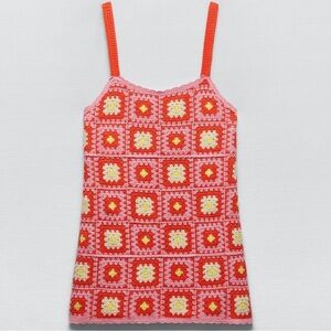 Zara Crochet mini dress